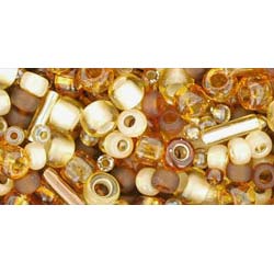 Japanese Toho Seed Beads Mixes Tube Kohaku- Amber Mix TX-01-3219
