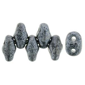 Matubo MiniDuo Seed Bead 2-Hole 2x4mm - Tube - Matte - Hematite 364-24-M14400