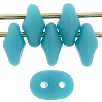 Matubo SuperDuo Seed Bead 2-Hole 5x2mm - Tube - Matte - Sleeping Beauty Turquoise 364-25-M63900
