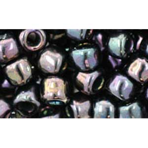 Japanese Toho Seed Beads Tube Round 3/0 Metallic Iris - Purple TR-03-85