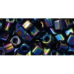 Japanese Toho Seed Beads 4mm Cube Metallic Rainbow Iris TC-04-86