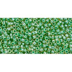 Japanese Toho Seed Beads Tube Treasure #1 11/0 Cylinder Mint-Lined Lt Jonquil