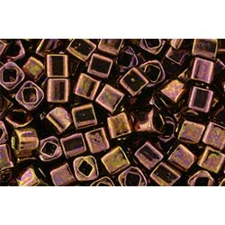 Japanese Toho Seed Beads 3mm Cube Olympic Bronze TC-03-224