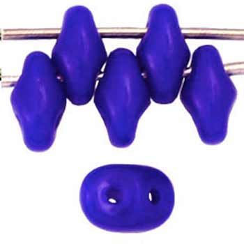 Matubo SuperDuo Seed Bead 2-Hole 5x2mm - Tube - Opaque Blue 364-25-33050