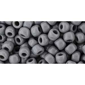 Japanese Toho Seed Beads Tube Round 3/0 Opaque Dk Gray TR-03-53D
