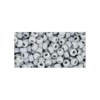 Japanese Toho Seed Beads Tube Round 8/0 Opaque-Frosted Gray TR-08-53F