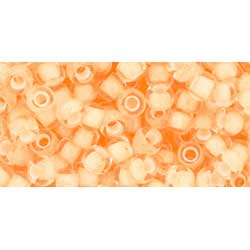Japanese Toho Seed Beads Tube Round 8/0 Reflection - Cantaloupe TR-08-2505