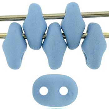 Matubo SuperDuo Seed Bead 2-Hole 5x2mm - Tube - Saturated Dk Sky Blue 364-25-29567