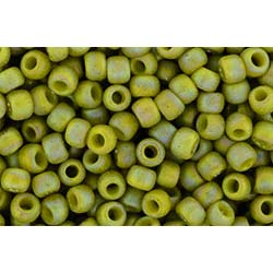 Japanese Toho Seed Beads Tube Round 8/0 Semi Glazed Rainbow - Lemongrass TR-08-2630F