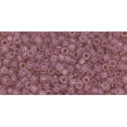 Japanese Toho Seed Beads Tube Treasure #1 11/0 Cylinder Translucent Dusty Rose TT-01-1151