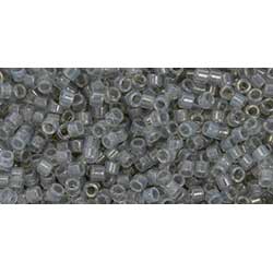 Japanese Toho Seed Beads Tube Treasure #1 11/0 Cylinder Translucent Gray TT-01-1150