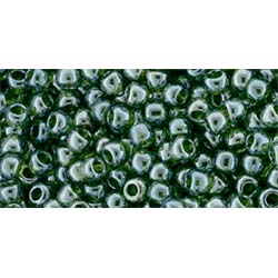 Japanese Toho Seed Beads Tube Round 11/0 Transparent-Lustered Olivine TR-11-119