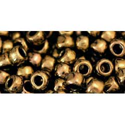 Japanese Toho Seed Beads Tube Round 6/0 Antique Bronze TR-06-223