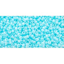 Japanese Toho Seed Beads Tube Round 15/0 Ceylon Aqua TR-15-143