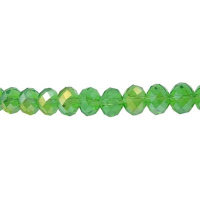 Imperial Crystal Bead Rondelle 6x8mm (68) Green Fern