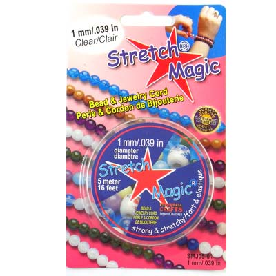 Stretch Magic Cord 1mm Clear 5 Metres