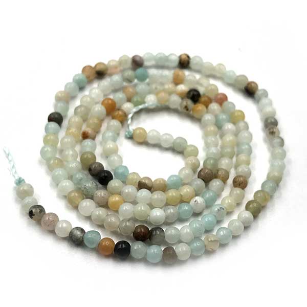 Amazonite Beads Round 2mm - 1 Strand
