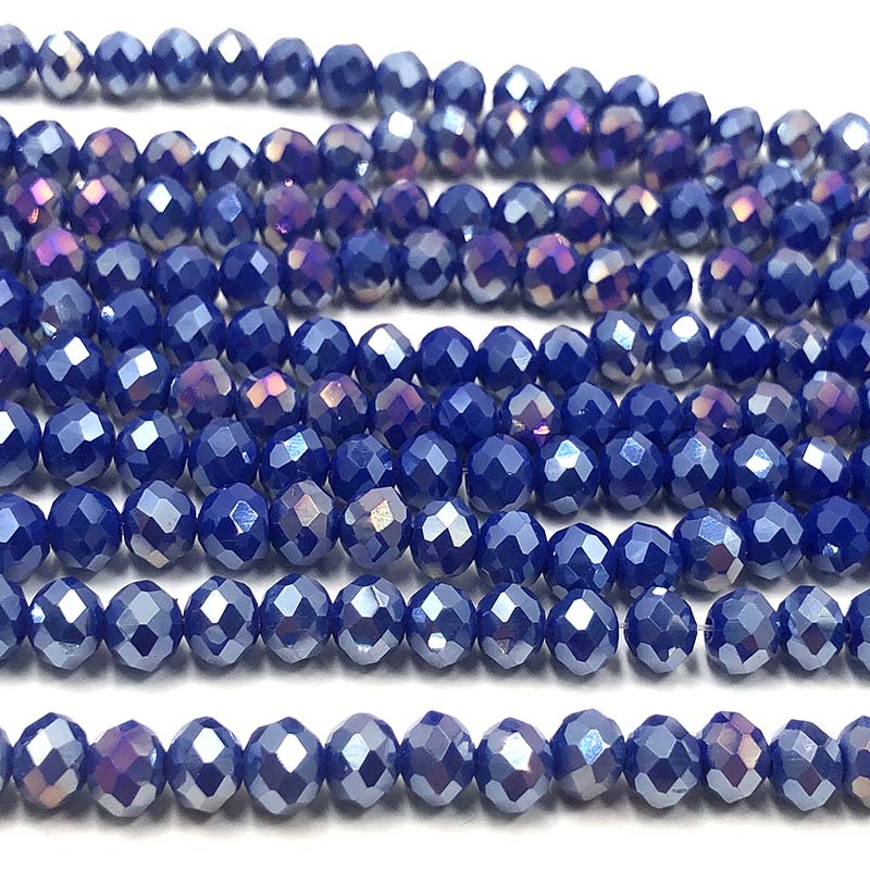 Imperial Crystal Bead Rondelle 4x6mm (90) Blue AB