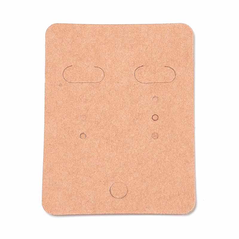 Card Board Earring Pendant Cards (200) Kraft Brown