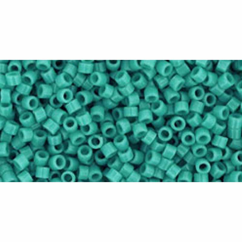 Japanese Toho Seed Beads Tube Treasure #1 11/0 Cylinder Opaque Turquoise TT-01-55
