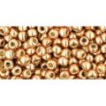 Japanese Toho Seed Beads Tube Round 8/0 PermaFinish - Galvanized Rose Gold TR-08-PF551
