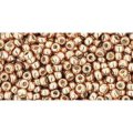 Japanese Toho Seed Beads Tube Round 11/0 PermaFinish - Galvanized Rose Gold TR-11-PF551