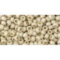 Japanese Toho Seed Beads Tube Round 8/0 PermaFinish - Matte Galvanized Aluminum TR-08-PF558F