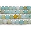 Amazonite Grade A Mixed Beads Round Faceted 3mm - 1 Strand
