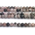 Jasper Pink Zebra Beads Round Faceted 3mm - 1 Strand