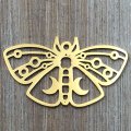 Stainless Steel Charm Moth 20x36mm (1) Gold