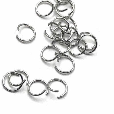 Jump Rings 304 Stainless Steel 5x0.5mm Thin (1000) Original Silver