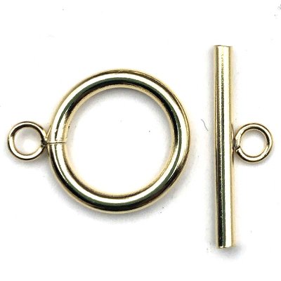 C&T Toggle Set Surgical Stainless Steel Medium (10) 18k Gold Plated