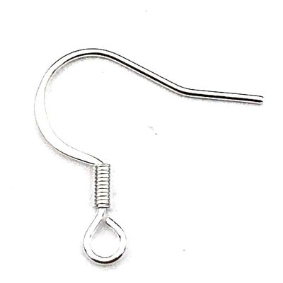 Ear Wire Hook French 304 Stainless Steel (100) Silver