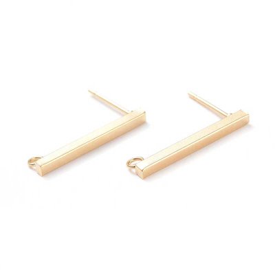 Ear Stud Bar 304 Stainless Steel M 20mm (10) Gold