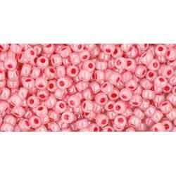 Japanese Toho Seed Beads Tube Round 11/0 Ceylon Impatiens Pink TR-11-911