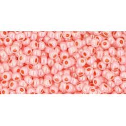 Japanese Toho Seed Beads Tube Round 11/0 Ceylon Peach Blush TR-11-905