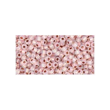 Japanese Toho Seed Beads Tube Round 11/0 Copper-Lined Alabaster TR-11-741