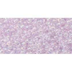 Japanese Toho Seed Beads Tube Round 11/0 Dyed-Rainbow Lavender Mist TR-11-477
