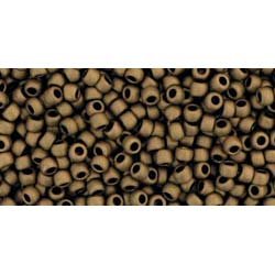 Japanese Toho Seed Beads Tube Round 11/0 Frosted Bronze TR-11-221F