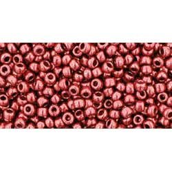 Japanese Toho Seed Beads Tube Round 11/0 Galvanized Brick Red TR-11-564
