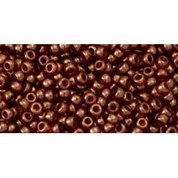 Japanese Toho Seed Beads Tube Round 11/0 Gold-Lustered African Sunset TR-11-329