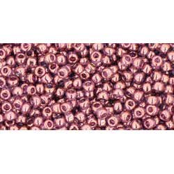 Japanese Toho Seed Beads Tube Round 11/0 Gold-Lustered Amethyst TR-11-201
