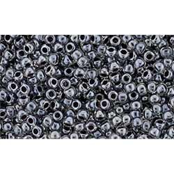 Japanese Toho Seed Beads Tube Round 11/0 Inside-Color Crystal/Concord Grape-Lined TR-11-1064