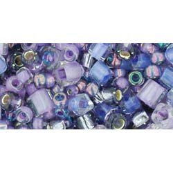 Japanese Toho Seed Beads Mixes Tube Kawaii- Purple/Green Mix TX-01-3207