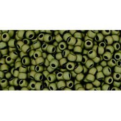 Japanese Toho Seed Beads Tube Round 11/0 Matte-Color Dk Olive TR-11-617