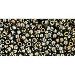 Japanese Toho Seed Beads Tube Round 11/0 Metallic Iris Brown TR-11-83