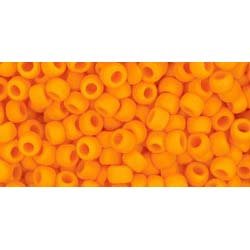 Japanese Toho Seed Beads Tube Round 8/0 Opaque-Frosted Cantelope TR-08-42DF