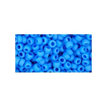 Japanese Toho Seed Beads Tube Round 8/0 Opaque-Frosted Cornflower TR-08-43DF
