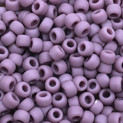 Japanese Toho Seed Beads Tube Round 8/0 Opaque-Frosted Lavender TR-08-52F