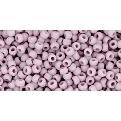 Japanese Toho Seed Beads Tube Round 11/0 Opaque-Frosted Lavender TR-11-52F